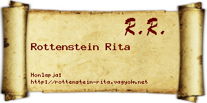 Rottenstein Rita névjegykártya